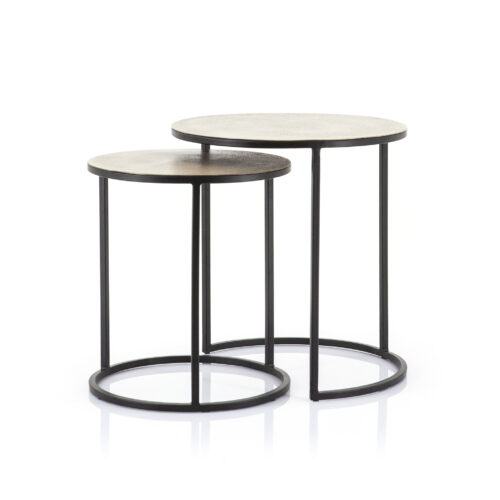 Salontafel Setto klein, set van 2 stuks -  Goud