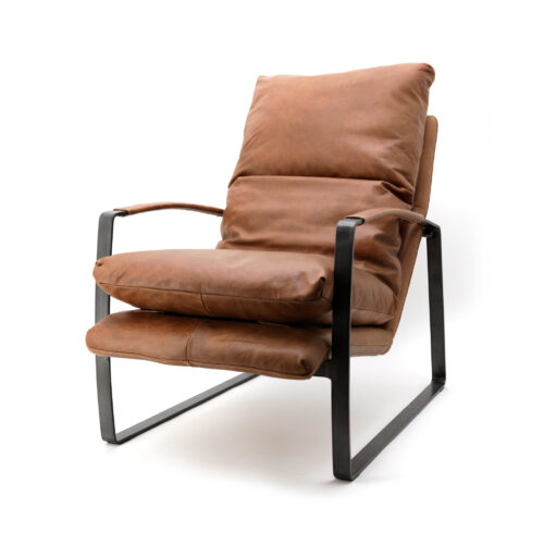 Fauteuil Lex - Antraciet vintage leer - Afbeelding 20