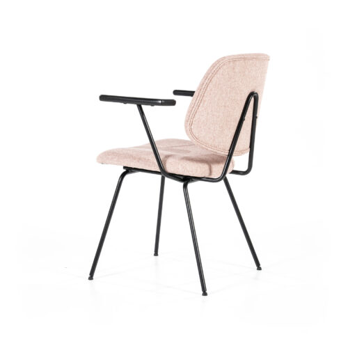 Stoel Lynn met armleuning - Roze - Afbeelding 6