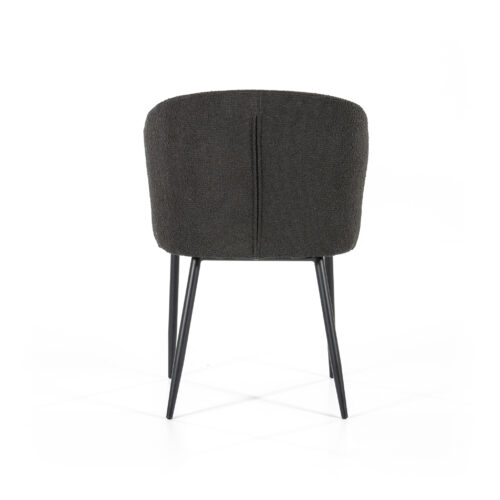 Stoel Santos Bouclé - Zwart (showroom model) - Afbeelding 7