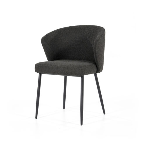 Stoel Santos Bouclé - Zwart (showroom model)