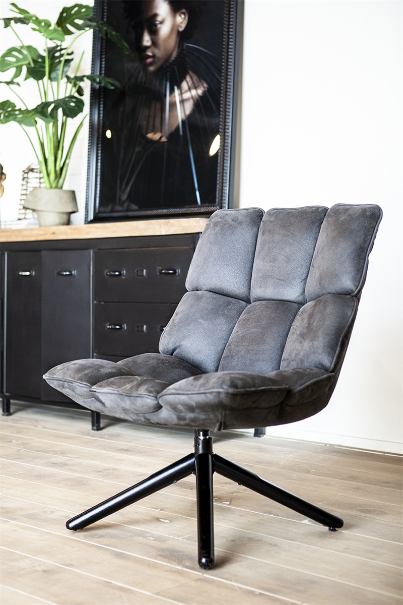 Fauteuil - Antraciet - Loft24.nl