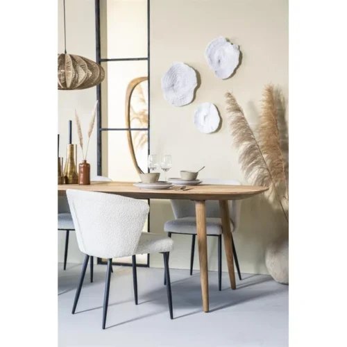 Stoel Santos Bouclé - Beige - Afbeelding 2