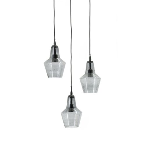Hanglamp Orion Glas 3 lampen Cluster