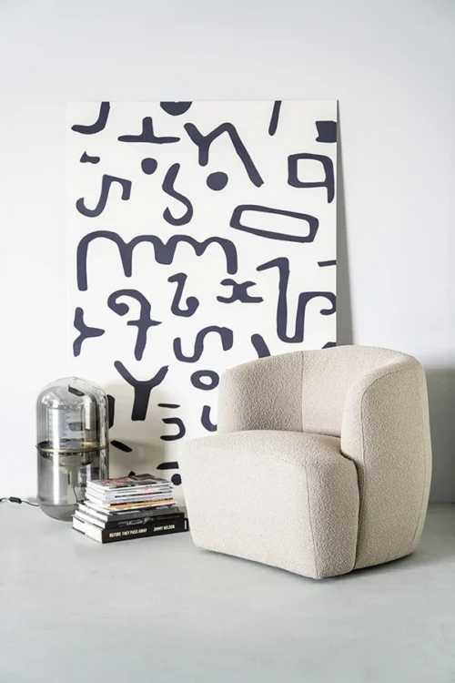 Fauteuil Charlotte Bouclé Beige - Afbeelding 46