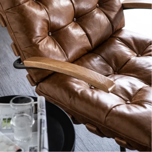 Fauteuil Bastiaan - Cognac java leder - Afbeelding 6
