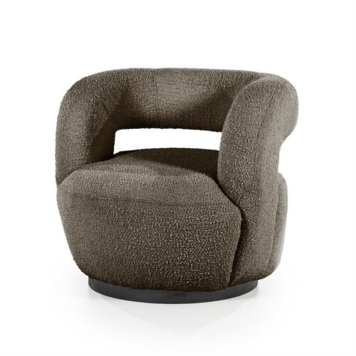 Fauteuil Sharon Bouclé - Bruin - Afbeelding 7