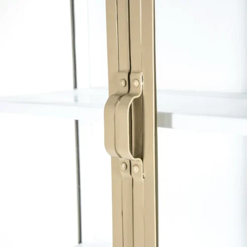 Vitrinekast Industrieel Metaal Glas 220 x 140cm -  Zand / Wit - Afbeelding 3