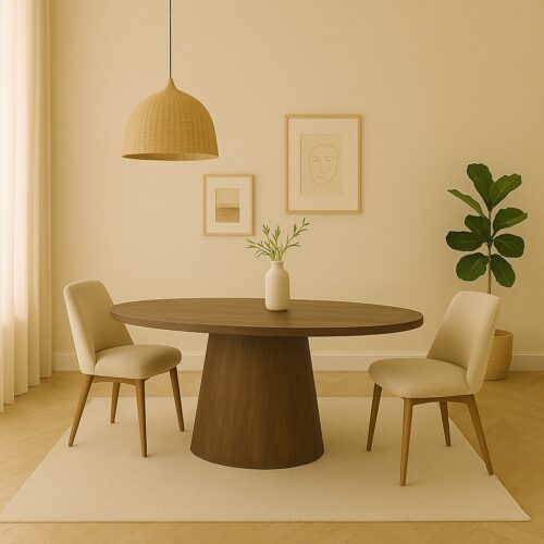 Ovale Eettafel Aron Mangohout Bruin - 200cm - Afbeelding 2