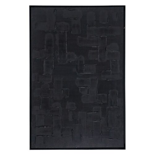 Wandpaneel Mud 80x120cm - Zwart