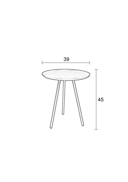 Bijzettafel FROST CHARCOAL - Afbeelding 7