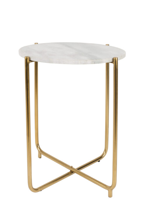 Bijzettafel TIMPA MARBLE wit