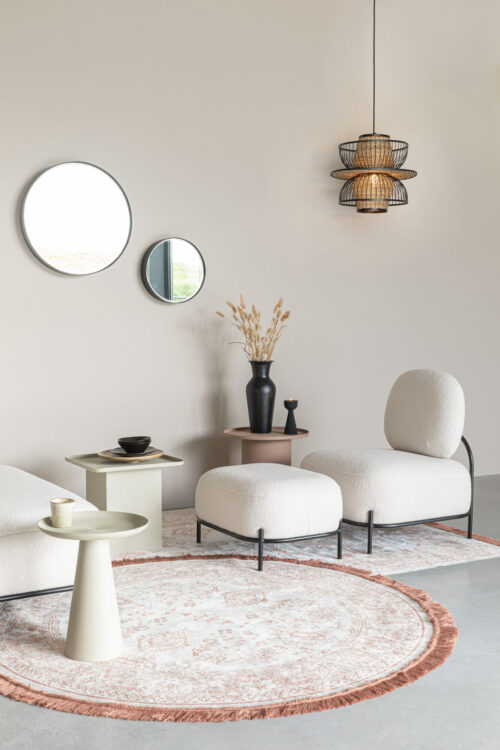 Hocker Polly teddy ivoor - Afbeelding 5