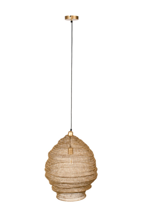 Hanglamp LENA L brass