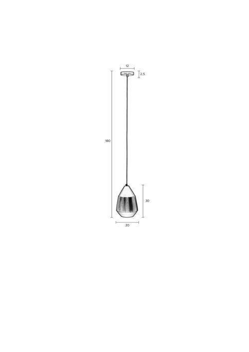 Hanglamp AYSA TALL zwart - Afbeelding 10