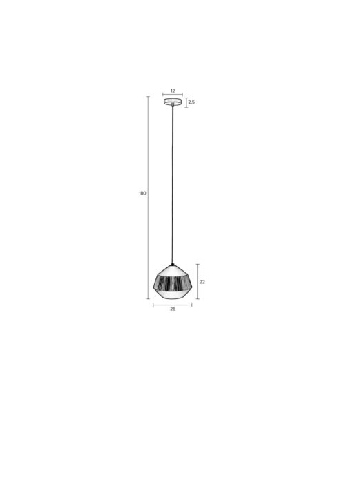 Hanglamp AYSA WIDE zwart - Afbeelding 11
