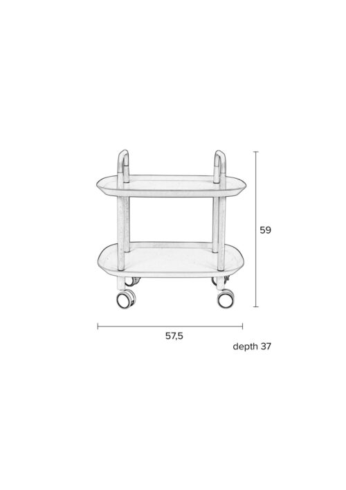 Trolley CRUISER wit - Afbeelding 7