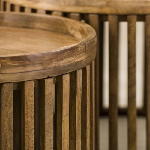 Salontafel Tweaky Mangohout Set van 2 stuks - Afbeelding 2