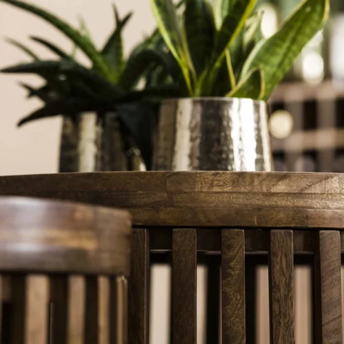 Salontafel Tweaky Mangohout Set van 2 stuks - Afbeelding 3