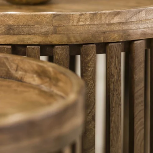 Salontafel Tweaky Mangohout Set van 2 stuks - Afbeelding 5