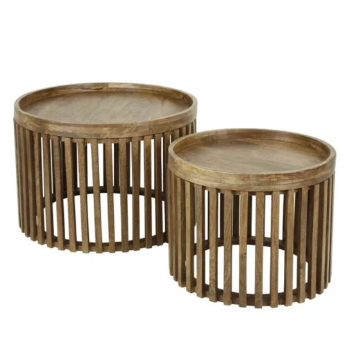 Salontafel Tweaky Mangohout Set van 2 stuks - Afbeelding 6