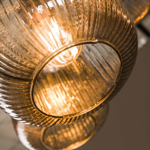 Hanglamp Stripe met 7 lampen - Smoke Glas - Afbeelding 5