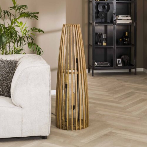 Vloerlamp Launch 3 lampen Mangohout - Afbeelding 5