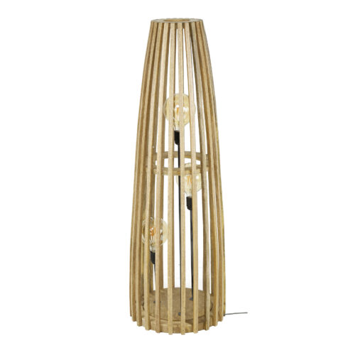 Vloerlamp Launch 3 lampen Mangohout - Afbeelding 9