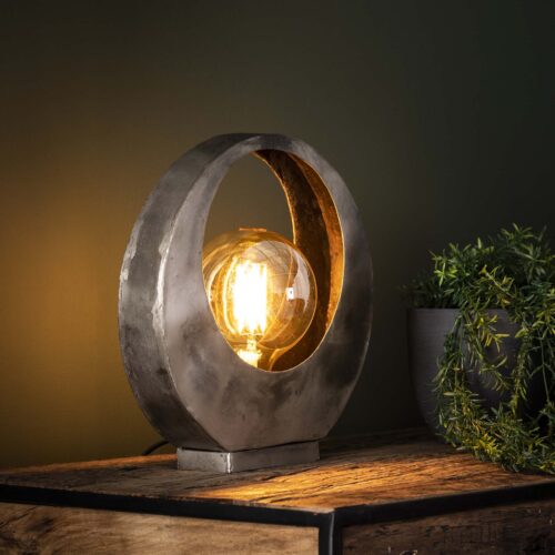 Tafellamp Full Moon - Oud Zilver