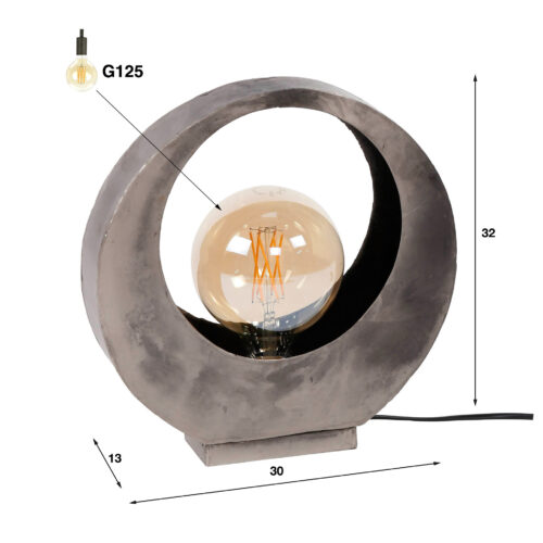 Tafellamp Full Moon - Oud Zilver - Afbeelding 4