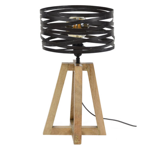 Tafellamp Twist Houten Kruis Frame - 1 lamp - Afbeelding 6