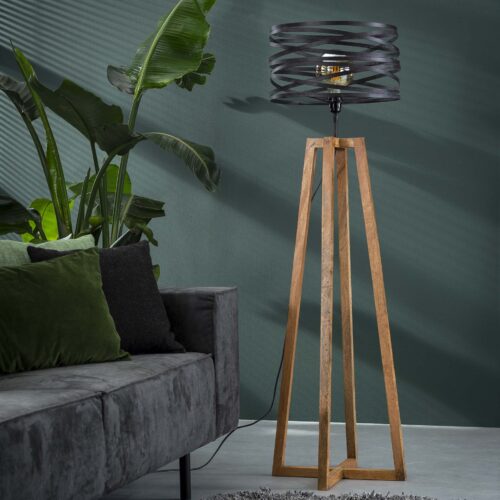 Vloerlamp Twist Houten Kruis Frame - 1 lamp - Afbeelding 5