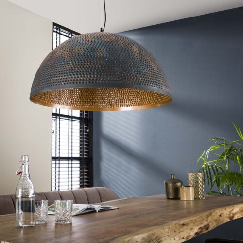 Hanglamp Punch Zwart Bruin - 1 lamp - Afbeelding 7