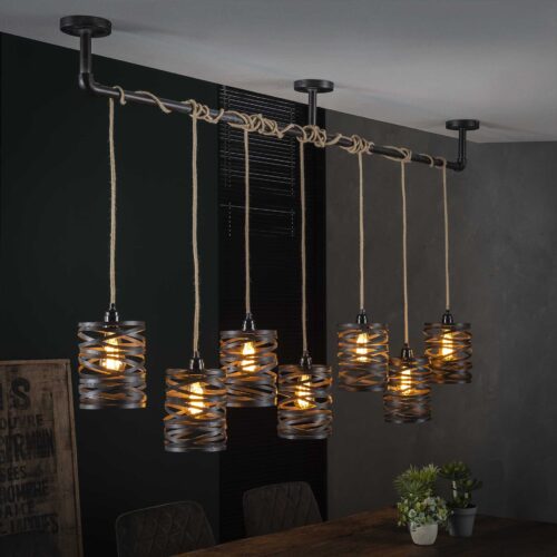 Hanglamp Twist - 7 lampen
