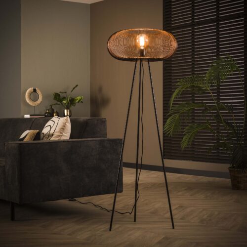Vloerlamp Copper Twist 140cm (showroom model)