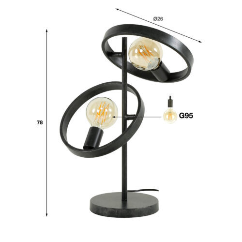 Tafellamp Hover - 2 lampen - Afbeelding 5