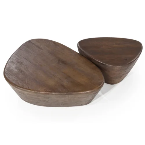 Salontafel Mila Mangohout Bruin - 100x78cm - Afbeelding 3