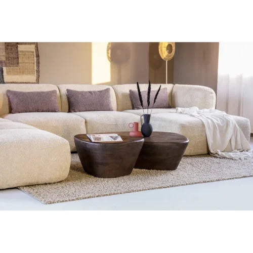 Salontafel Mila Mangohout Bruin - 100x78cm - Afbeelding 9