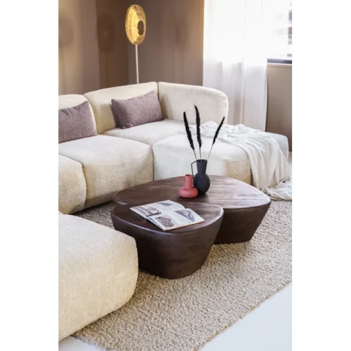 Salontafel Mila Mangohout Bruin - 100x78cm - Afbeelding 10