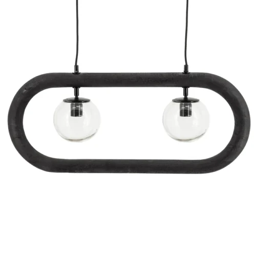 Hanglamp Eris 2 lampen - Zwart