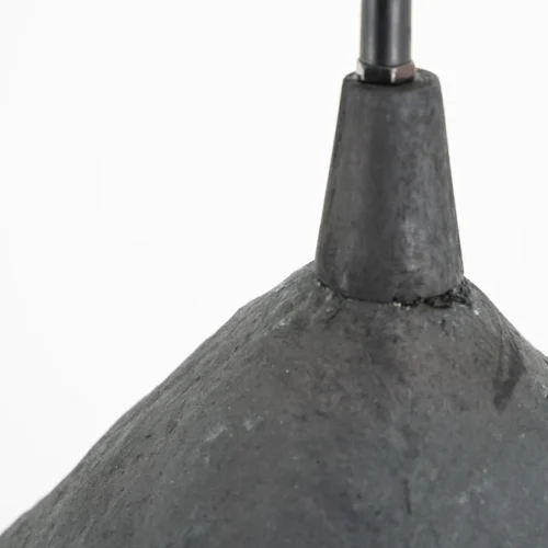 Hanglamp Sana Papier maché klein - Grijs - Afbeelding 4