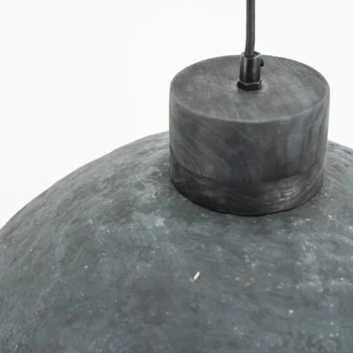 Hanglamp Sana Papier maché Groot - Grijs - Afbeelding 3