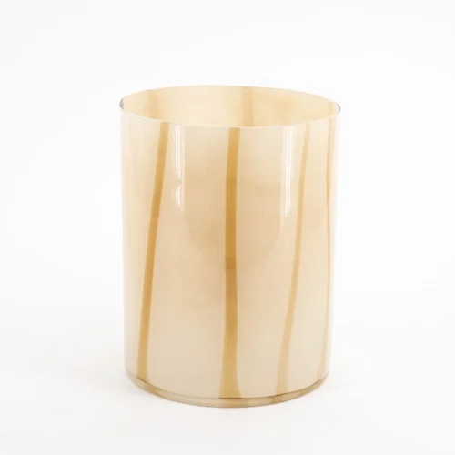 Vaas Hurricane Niala Glas 24 cm - Beige - Afbeelding 2