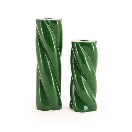 Kaarsenhouder Chuppa Groen - 16 cm - Afbeelding 4