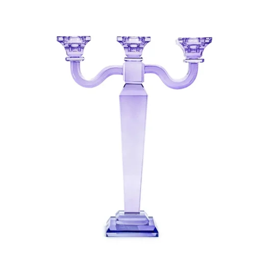 Kaarsenhouder Presly Glas - Paars - Afbeelding 6