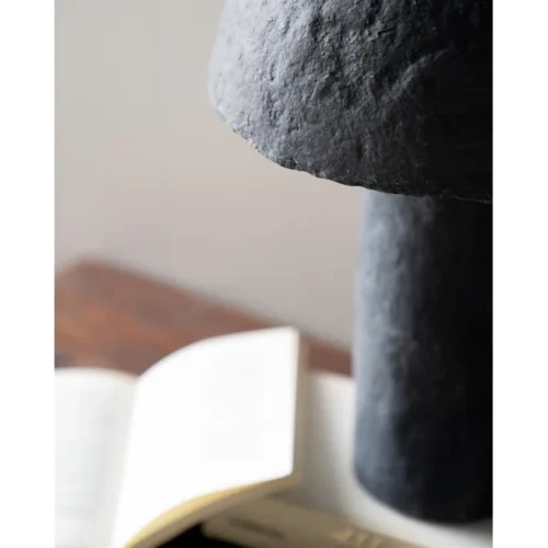 Tafellamp Sana Papier maché 45 cm - Grijs - Afbeelding 5