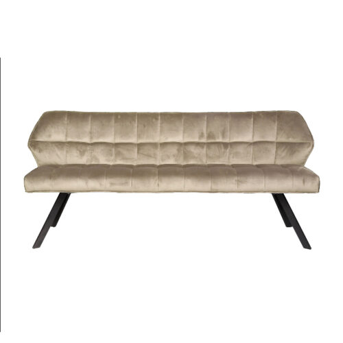 Eetkamerbank Velvet Raster Roze - 180 cm - Afbeelding 3