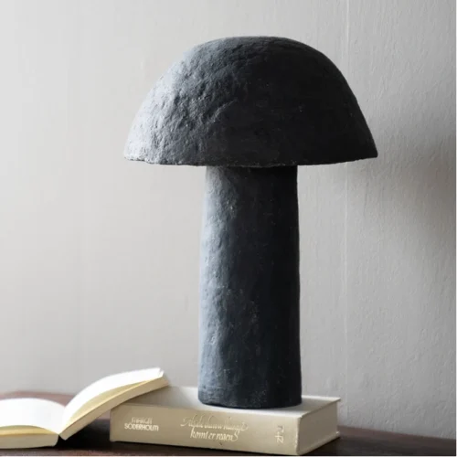 Tafellamp Sana Papier maché 45 cm - Grijs