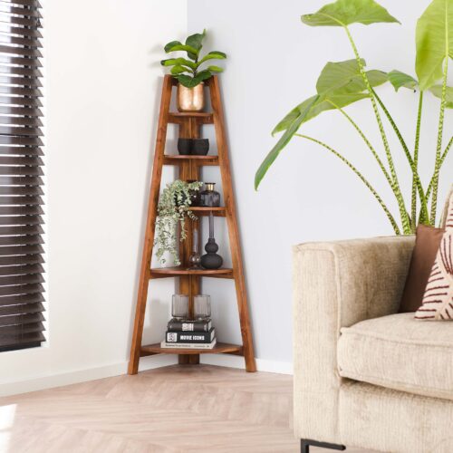 Hoekrek Angle Massief Acacia hout (inklapbaar) - Afbeelding 2