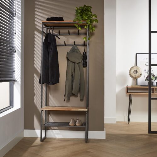 Staande kapstok Edge Acaciahout 182x70cm